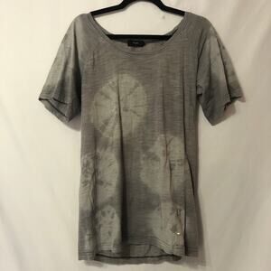 Et Vous Grey Tie Dye Short Sleeve Tee S